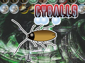 cyballs un tipico gioco arcade somigliante al mitico muro da colpire con la pallina